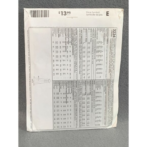 McCalls 3234 Dress Sewing Pattern Size 4-6-8-10 Womens Casual Formal - Picture 2 of 2